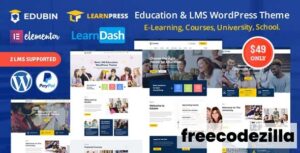 Edubin - Education LMS WordPress Theme Nulled