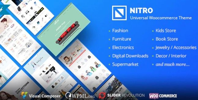 Nitro v1.7.8 Nulled - Universal WooCommerce Theme from ecommerce experts