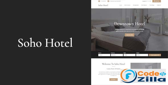 Soho Hotel v4.0.3 – Responsive Hotel Booking WP Theme Nulled