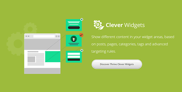 Thrive Clever Widgets v1.50 – Show Relevant WordPress Widgets