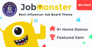 Jobmonster Nulled Job Board WordPress Theme Free Download