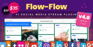 Flow-Flow v4.6.3 Nulled - WordPress Social Stream Plugin