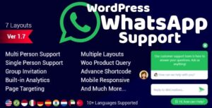 WordPress WhatsApp Support v1.9.6 Nulled