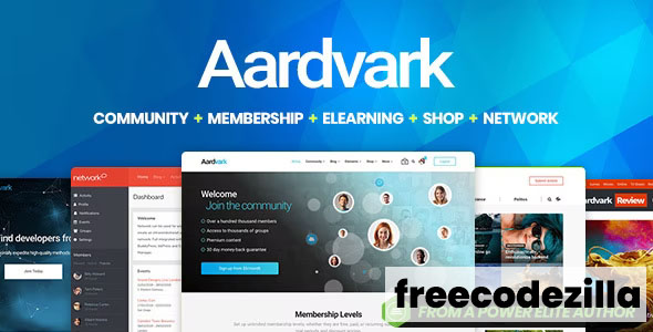 Aardvark Nulled - Community, Membership, BuddyPress Theme