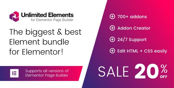unlimited elements for elementor free download
