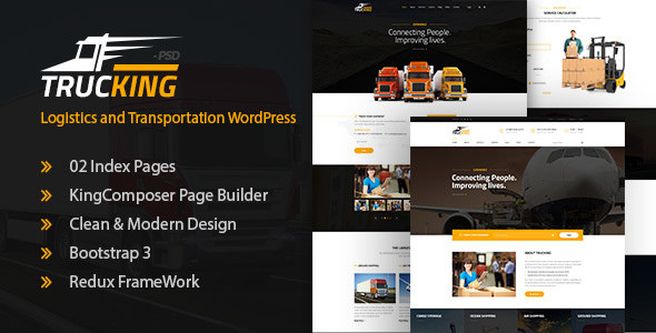 Trucking WordPress Theme Free Download