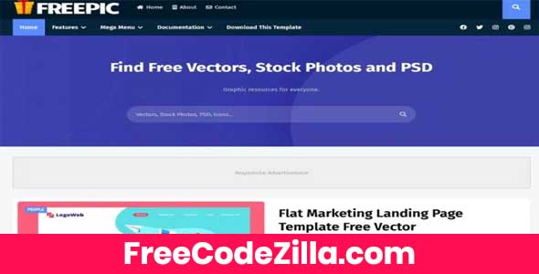 Freepic Blogger Template Free Download