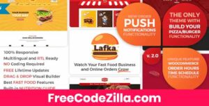 Lafka – WooCommerce Theme for Burger & Pizza Delivery Free Download