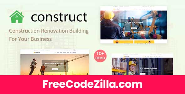 Construct - Construction WordPress Theme Free Download