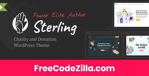 Sterling - Charity Donation WordPress Theme Free Download