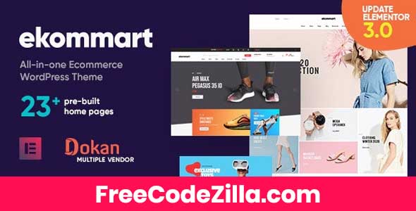 ekommart - All-in-one eCommerce WordPress Theme Free Download