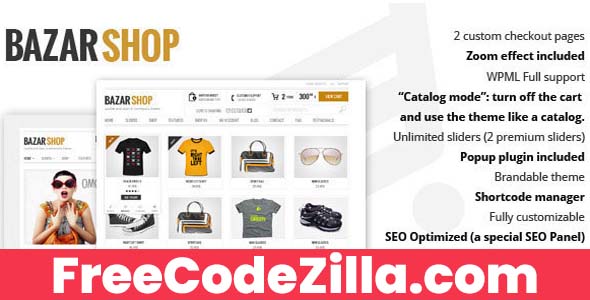 Bazar Shop - Multi-Purpose e-Commerce Theme Free Download