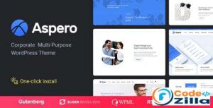 Aspero v1.0.8 - Business WordPress Theme Nulled