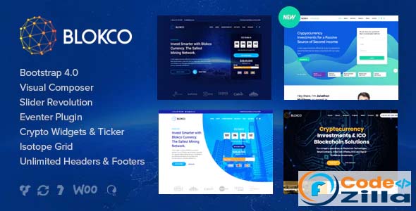 Blokco - ICO, Cryptocurrency & Consulting Business Theme Free Download