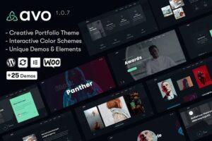 Avo Nulled Creative Portfolio & Agency WordPress Theme Free Download