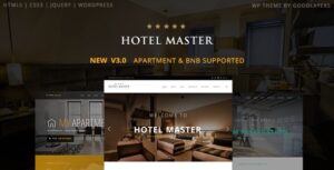 Hotel Master Free Download Hotel Booking WordPress Theme Nulled