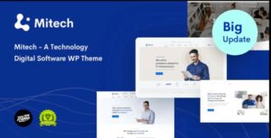 Mitech Nulled Technology IT Solutions & Services WordPress Theme Free Download