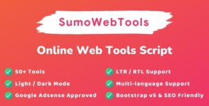 SumoWebTools Nulled Online Web Tools Script Free Download