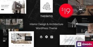 Theratio Free Download Architecture & Interior Design Elementor Nulled