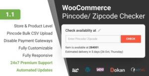 WooCommerce Pincode Zipcode Checker Nulled Free Download