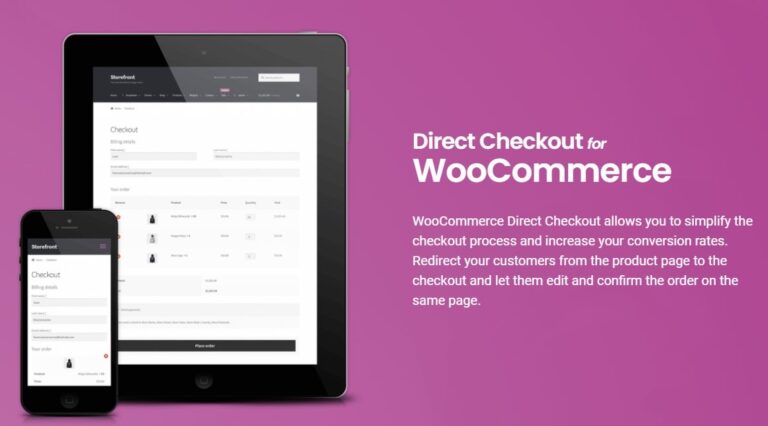 Direct Checkout for WooCommerce Premium Nulled QuadLayers Free Download