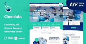 Chemlabs Nulled Laboratory & Science Research WordPress Theme Free Downloasd