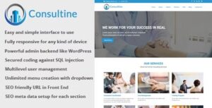 Consultine Consulting, Business and Finance Website CMS Nulled