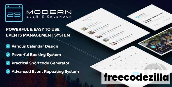 Webnus Modern Events Calendar Pro Nulled V6 8 6 All Addons Pack Free 