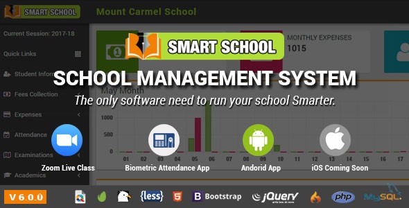Smart School Nulled v6.3.1 – School Management System Free Download