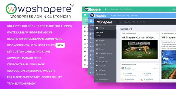WPShapere v6.1.20 Nulled – WordPress Admin Theme Free Download