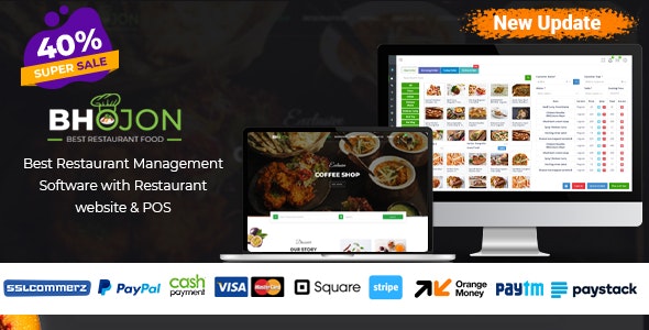 Bhojon v2.9.1 Nulled – Best Restaurant Management Software with Restaurant Website Free Download