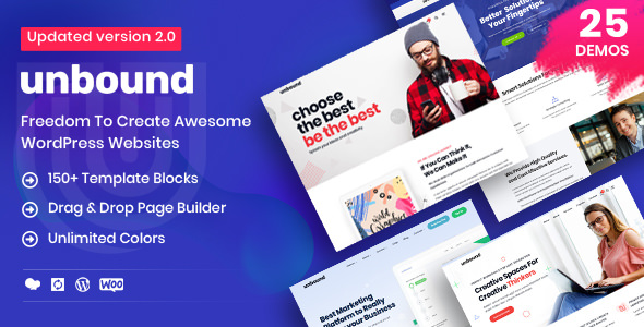Unbound v2.2.1 Nulled – Business Agency Multipurpose Theme Free Download