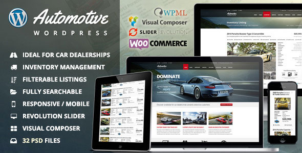 Automotive WordPress Theme Free Download