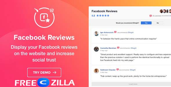 Facebook Reviews v1.2.6 Nulled – WordPress Facebook Reviews Plugin Free Download