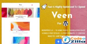 Free Download Veen - Lightweight Blog WordPress Theme