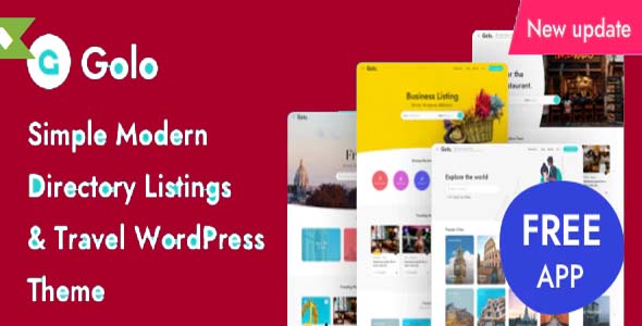 Golo v1.5.6 Nulled – Directory & Listing, Travel WordPress Theme Free Download