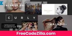 Curly - A Stylish Theme for Hairdressers and Hair Salons Free Download