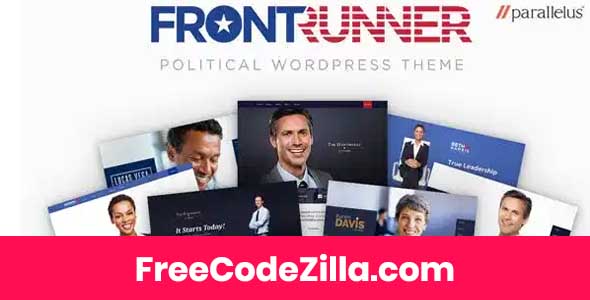 FrontRunner - Political WordPress Theme Free Download