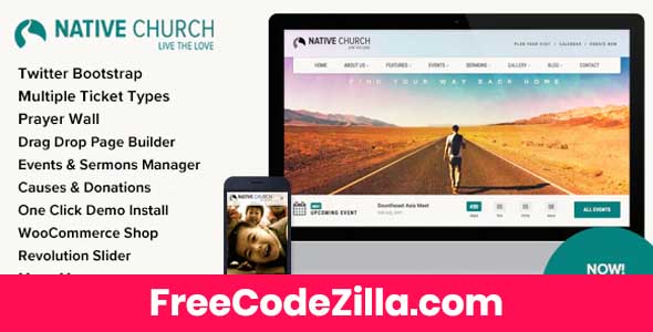 Native Church - Multi Purpose WordPress Theme Free Download
