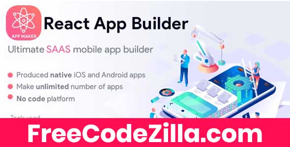 React App Builder - Saas - Unlimited number of apps Free Download