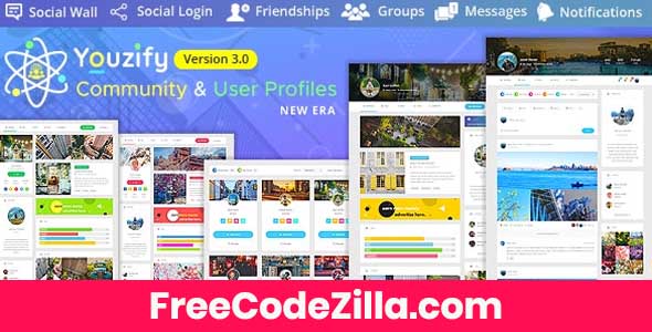 Youzify v3.3.3 Nulled + Addons – WP User Profile Plugin Free Download