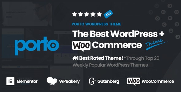Porto Nulled WooCommerce Theme Free Download