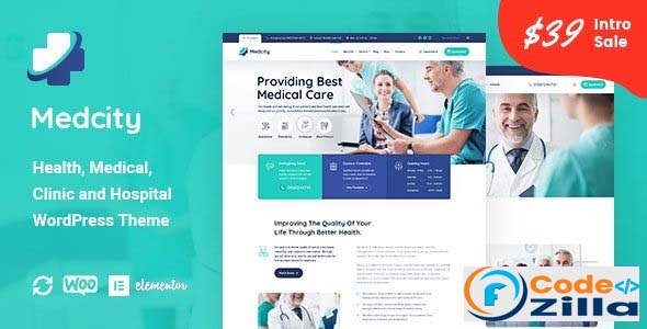 Medcity v1.1.2 - Health & Medical WordPress Theme Free Download