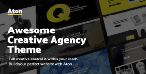Aton v1.1 – A Creative Theme for Modern Design Agencies & Freelancers