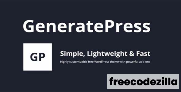 GeneratePress Premium WordPress Theme Free Download