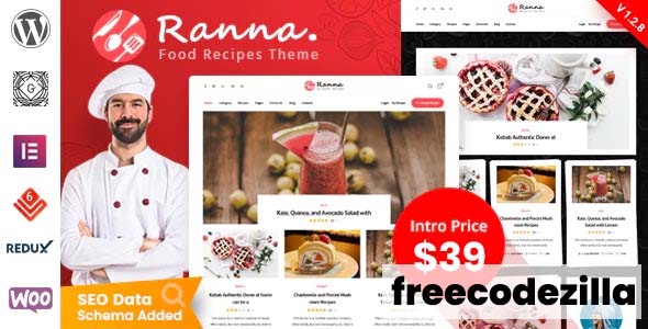 Ranna v1.4.4 Nulled – Food & Recipe WordPress Theme Free Download