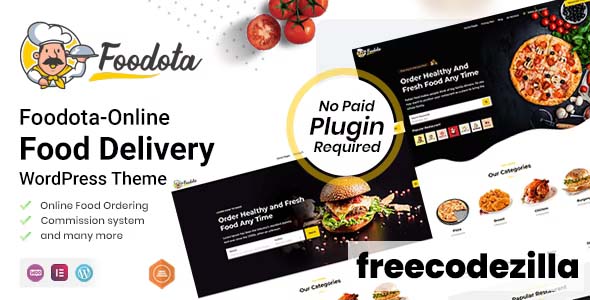 Foodota 1.0.3 [Nulled] - Online Food Delivery WordPress Theme