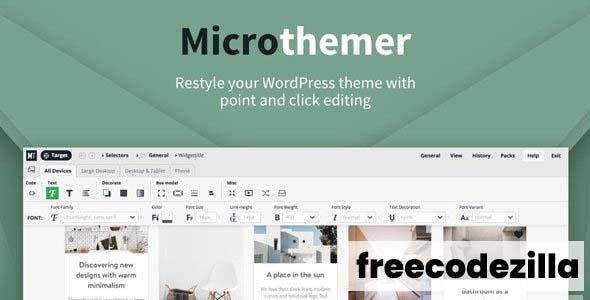 MicroThemer 7.0.8.1 [Nulled] - WordPress CSS Editor