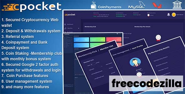 Cpocket Nulled - Cryptocurrency Wallet