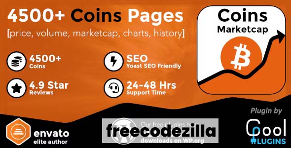 Coins Market Cap - WordPress Cryptocurrency Plugin
